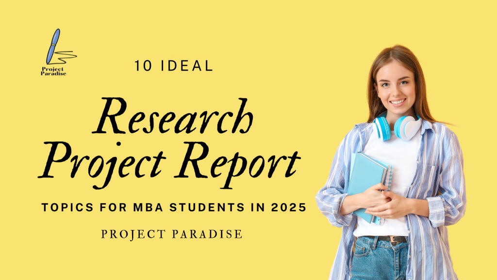 Rsr Project Topics 10 Ideal Research Project Report Topics for MBA Students in 2025 ...