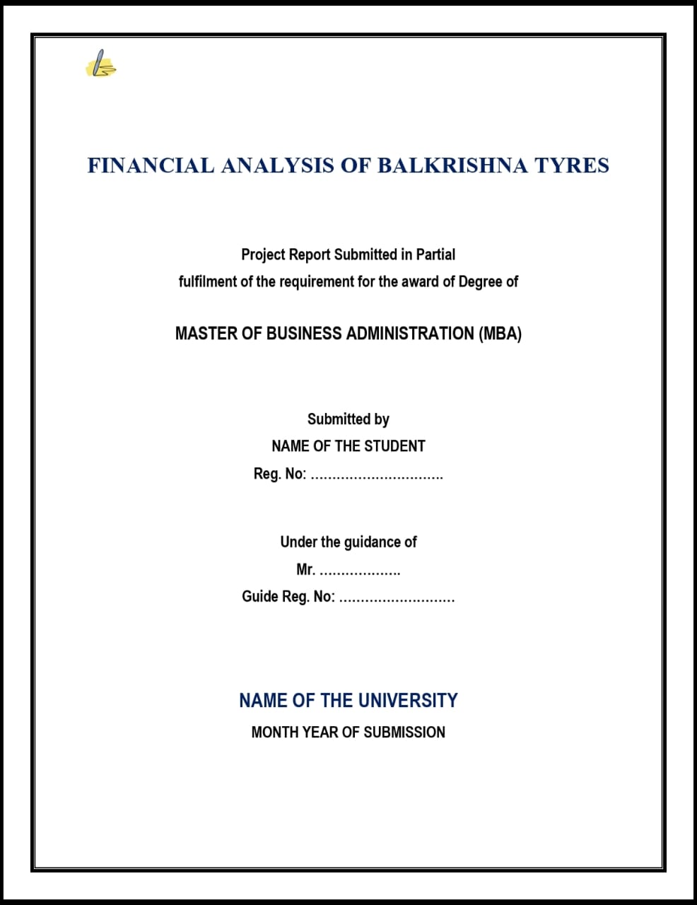 Finance Project Report